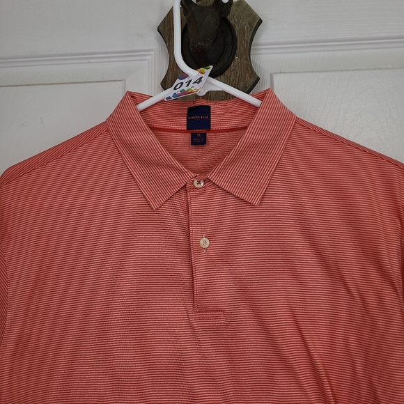 (862) Mercer Blue Men's Short Sleeve Polo Shirt, Size: Medium Color: Peach - Picture 5 of 14